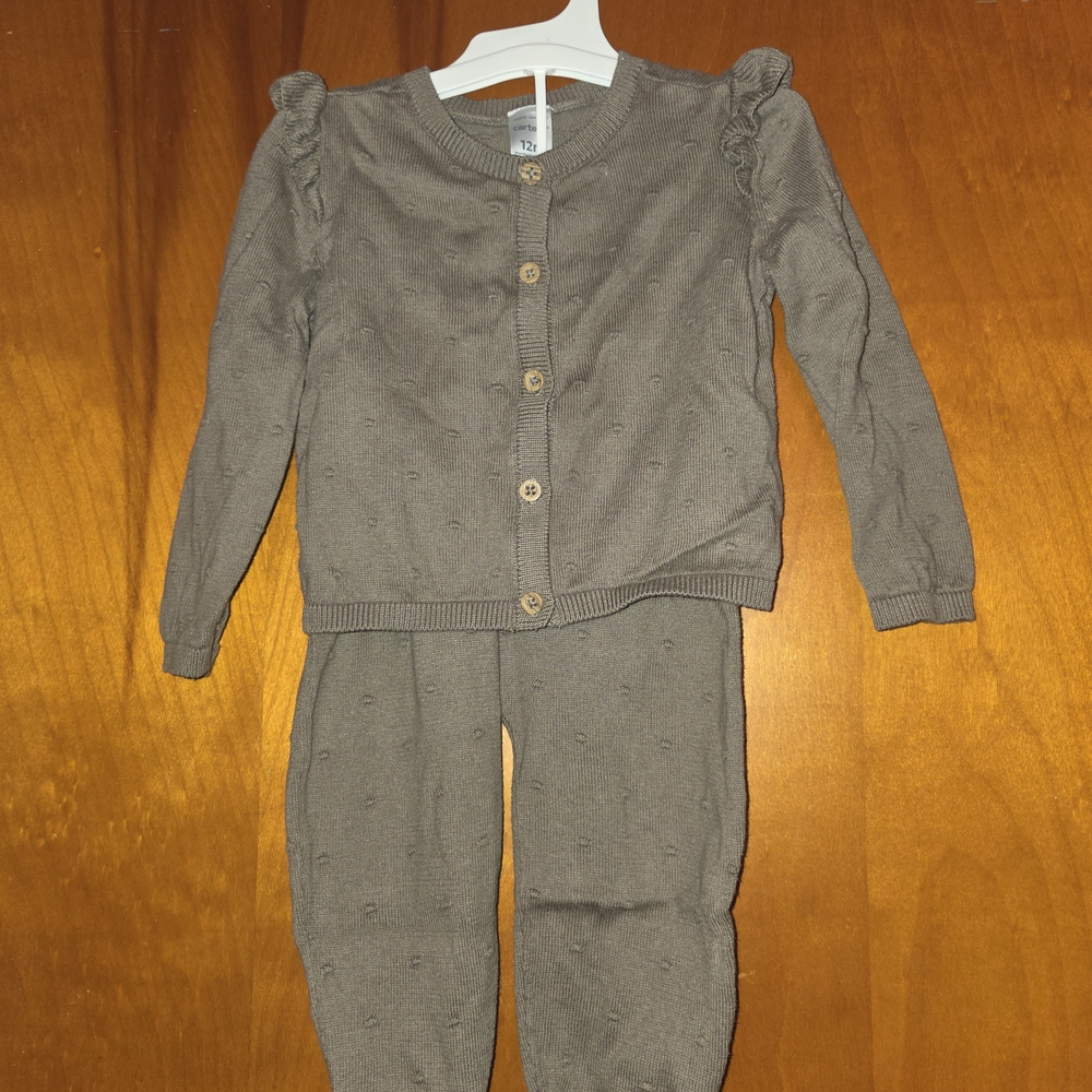 Carter's Gray Kids Matching Set